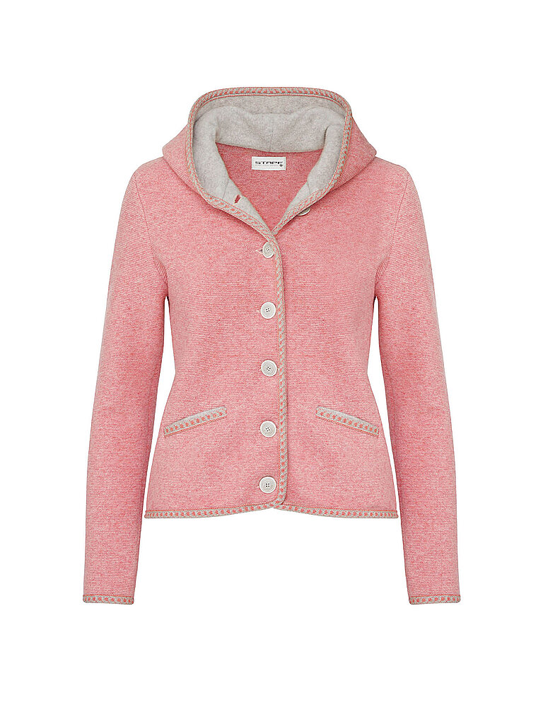 STAPF Trachtenstrickjacke MALWINE rosa | L von STAPF