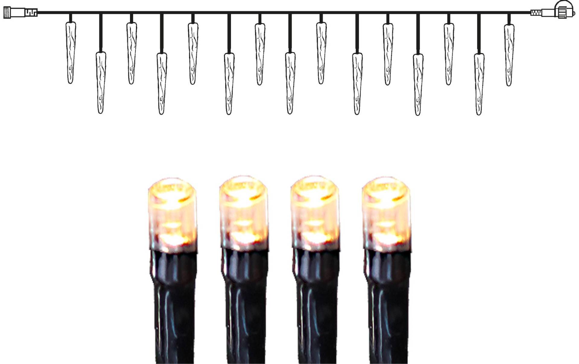 Parforce Traditional Hunting LED-Lichtervorhang »Trading Lichtervorhang«, 50 St.-flammig von Parforce Traditional Hunting