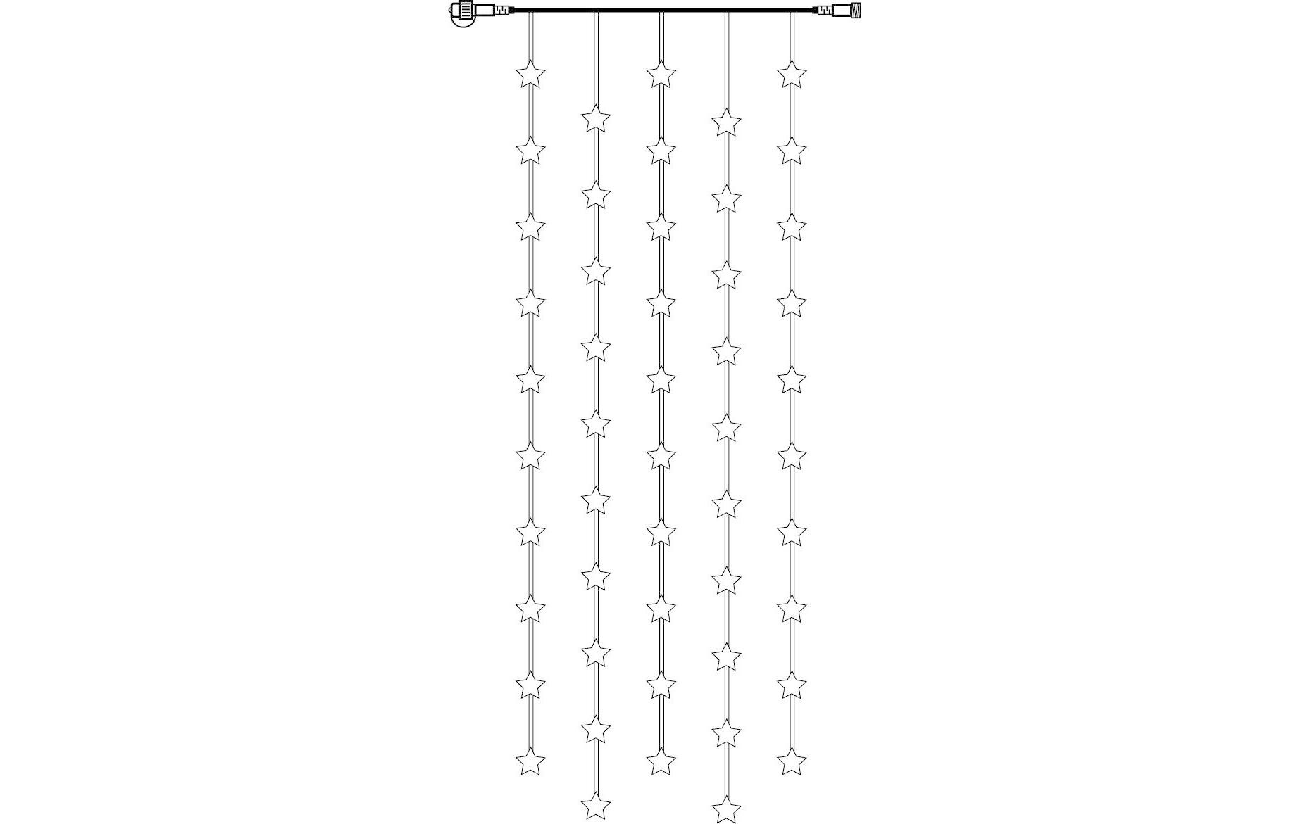 Parforce Traditional Hunting Lichtervorhang »Erweite«, 50 St.-flammig, Spannung: 3,1 V von Parforce Traditional Hunting