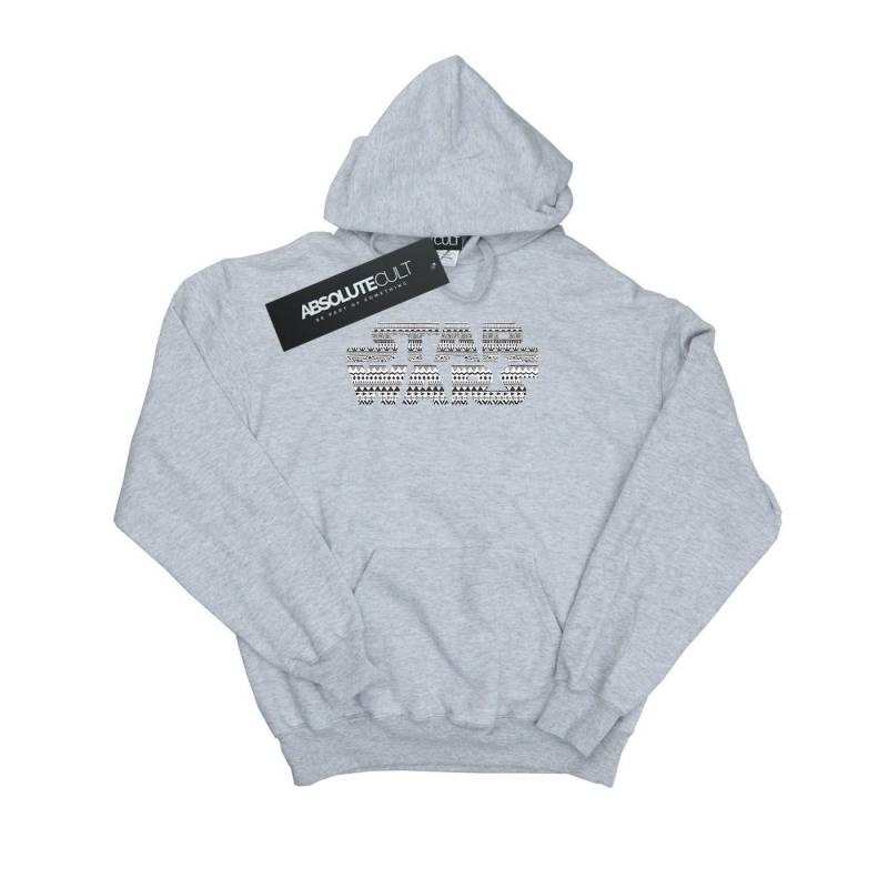 Aztec Logo Mono Kapuzenpullover Herren Grau 3XL von STAR WARS