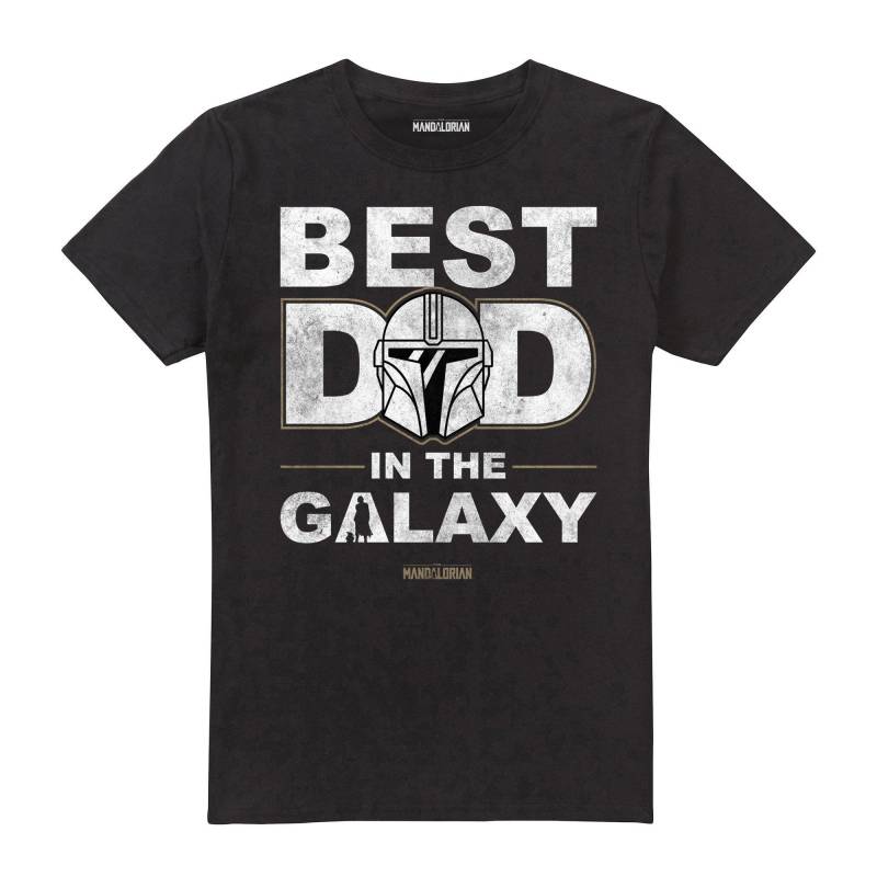 Best Dad In The Galaxy Tshirt Herren Schwarz XL von STAR WARS