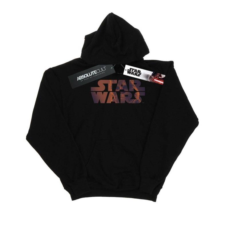 Chewbacca Logo Kapuzenpullover Jungen Schwarz 116 von STAR WARS