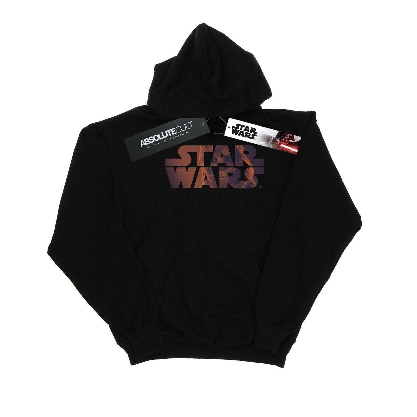 Chewbacca Logo Kapuzenpullover Jungen Schwarz 140/146 von STAR WARS