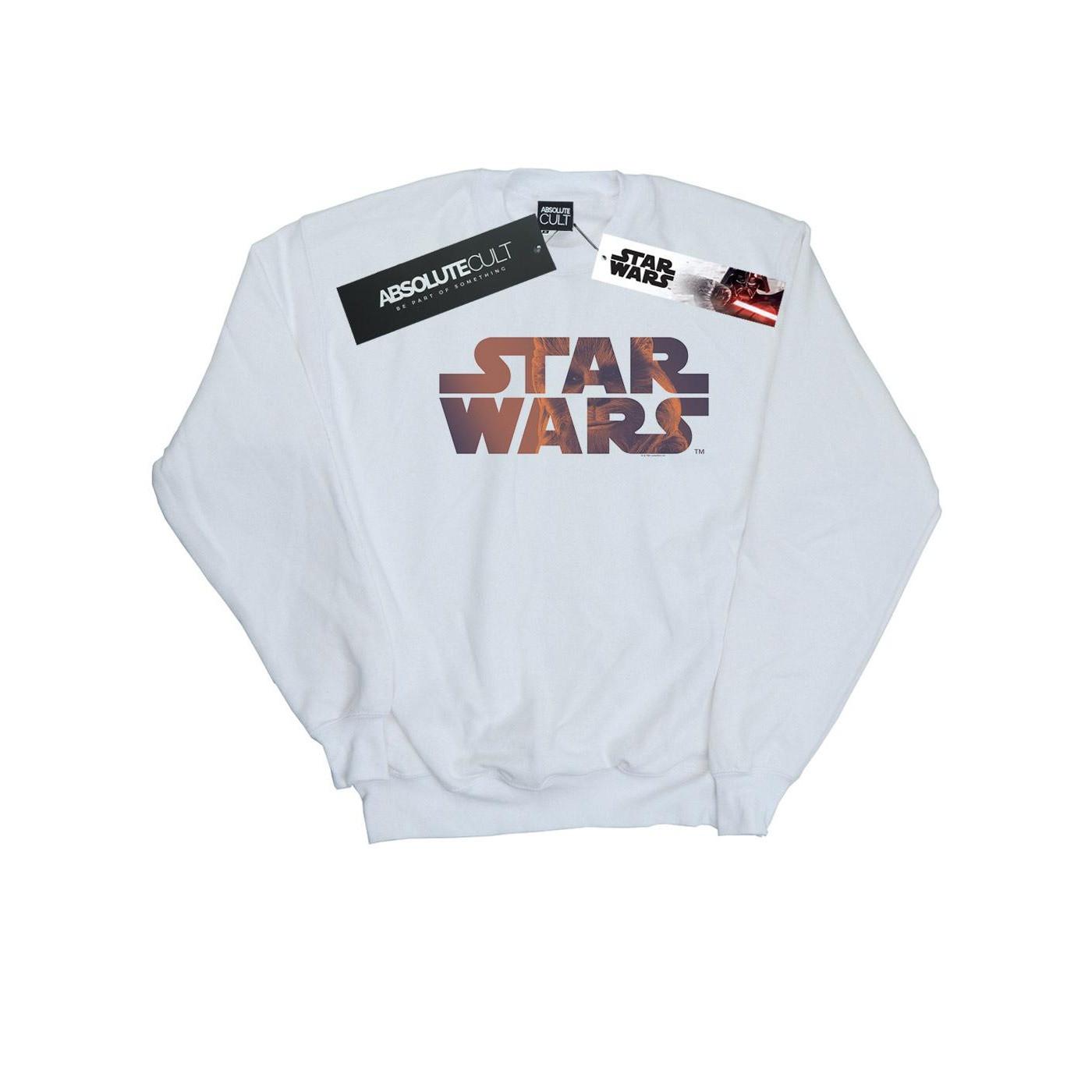 Chewbacca Logo Sweatshirt Damen Weiss L von STAR WARS