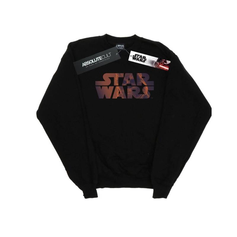 Chewbacca Logo Sweatshirt Herren Schwarz S von STAR WARS