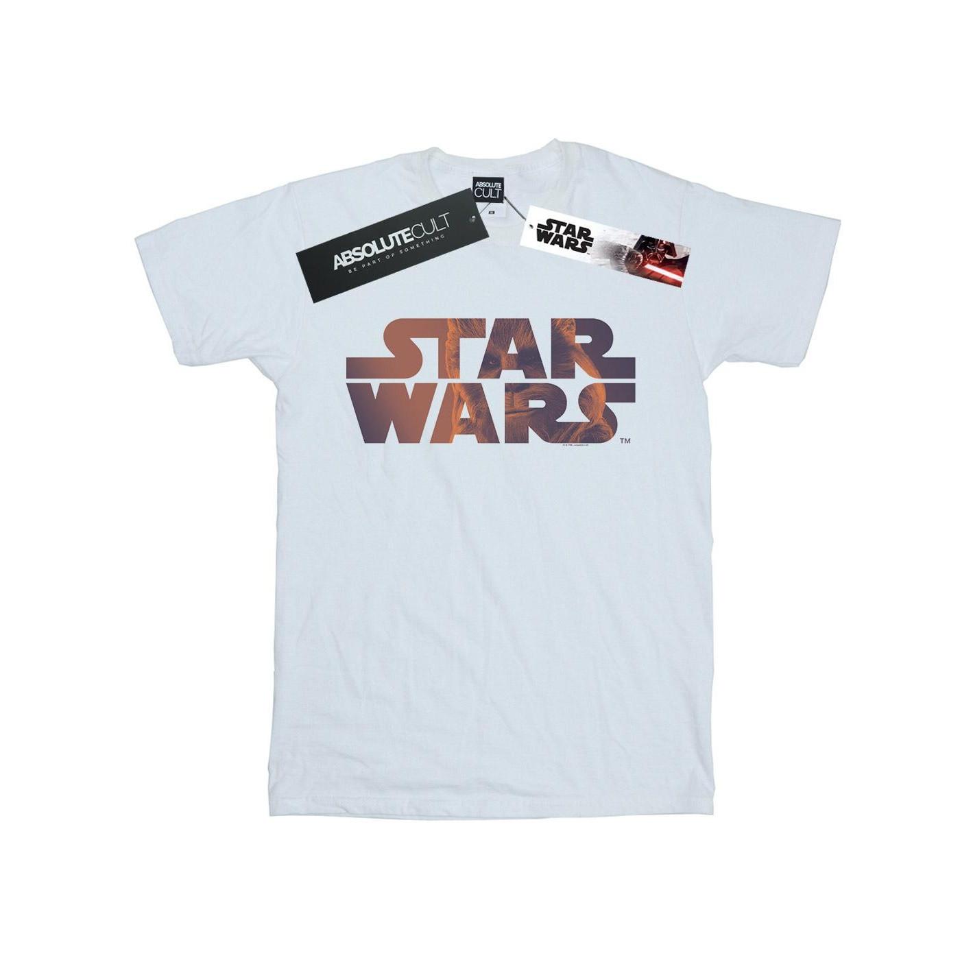 Chewbacca Logo Tshirt Damen Weiss 3XL von STAR WARS