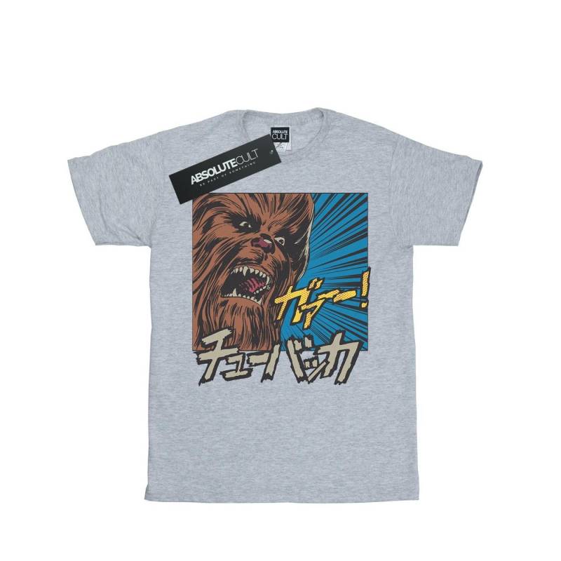 Chewbacca Roar Pop Art Tshirt Damen Grau 3XL von STAR WARS