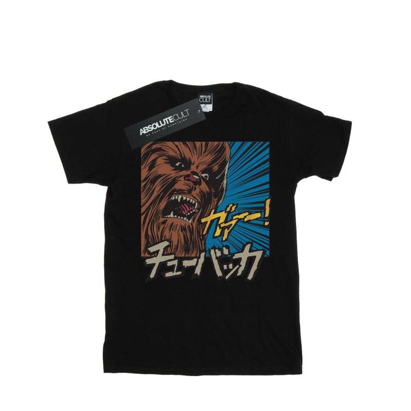 Chewbacca Roar Pop Art Tshirt Damen Schwarz 3XL von STAR WARS