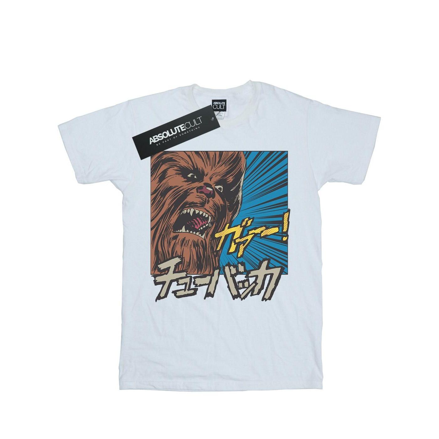 Chewbacca Roar Pop Art Tshirt Damen Weiss XL von STAR WARS