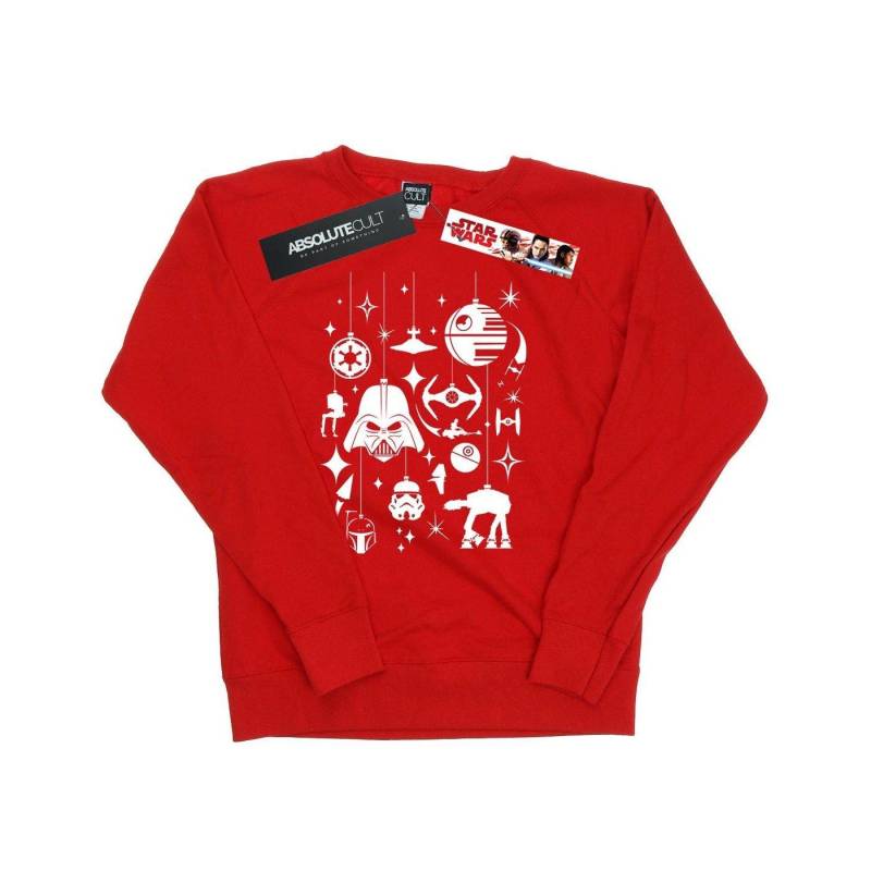 Christmas Decorations Sweatshirt Damen Rot Bunt M von STAR WARS