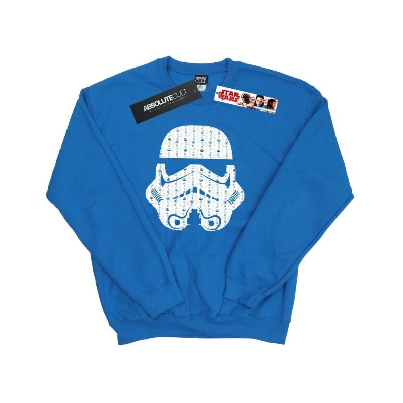 Christmas Stormtrooper Helmet Sweatshirt Herren Königsblau L von STAR WARS