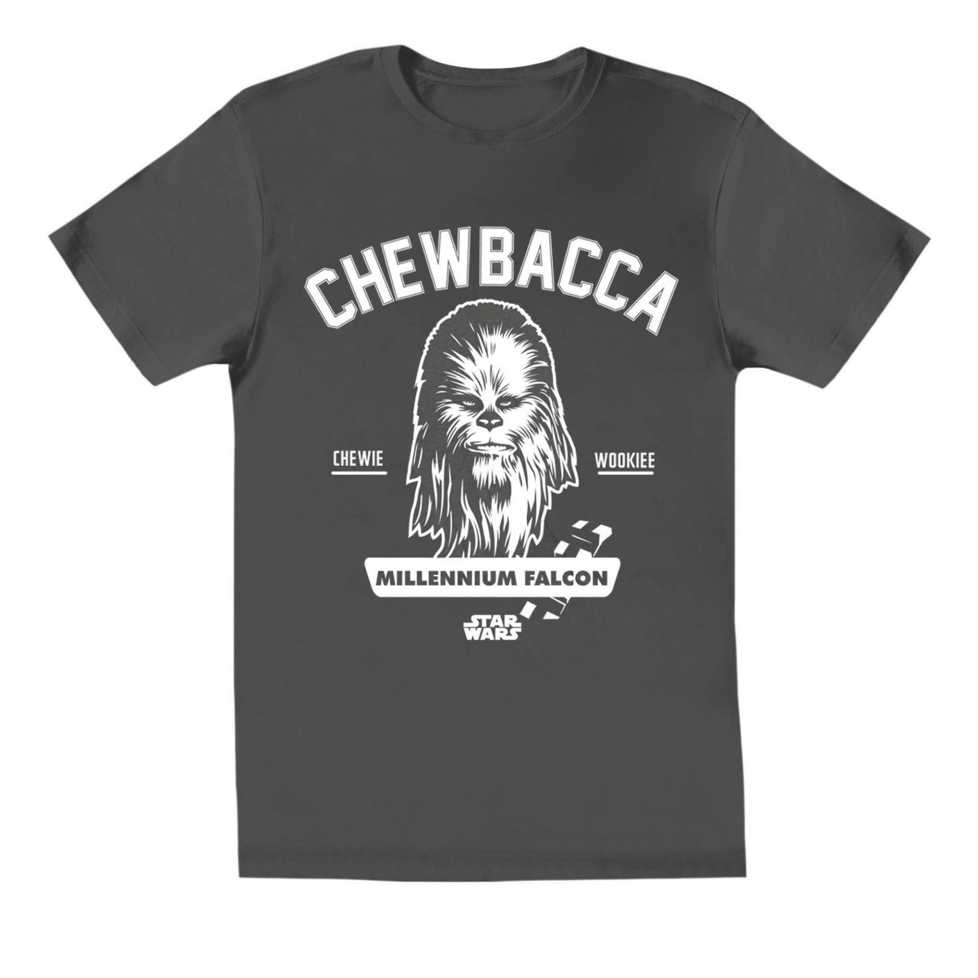 Collegiate Tshirt Mädchen Charcoal Black 116 von STAR WARS