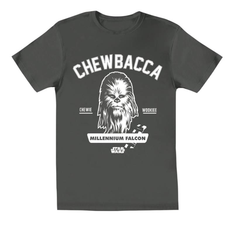 Collegiate Tshirt Mädchen Charcoal Black 152-158 von STAR WARS