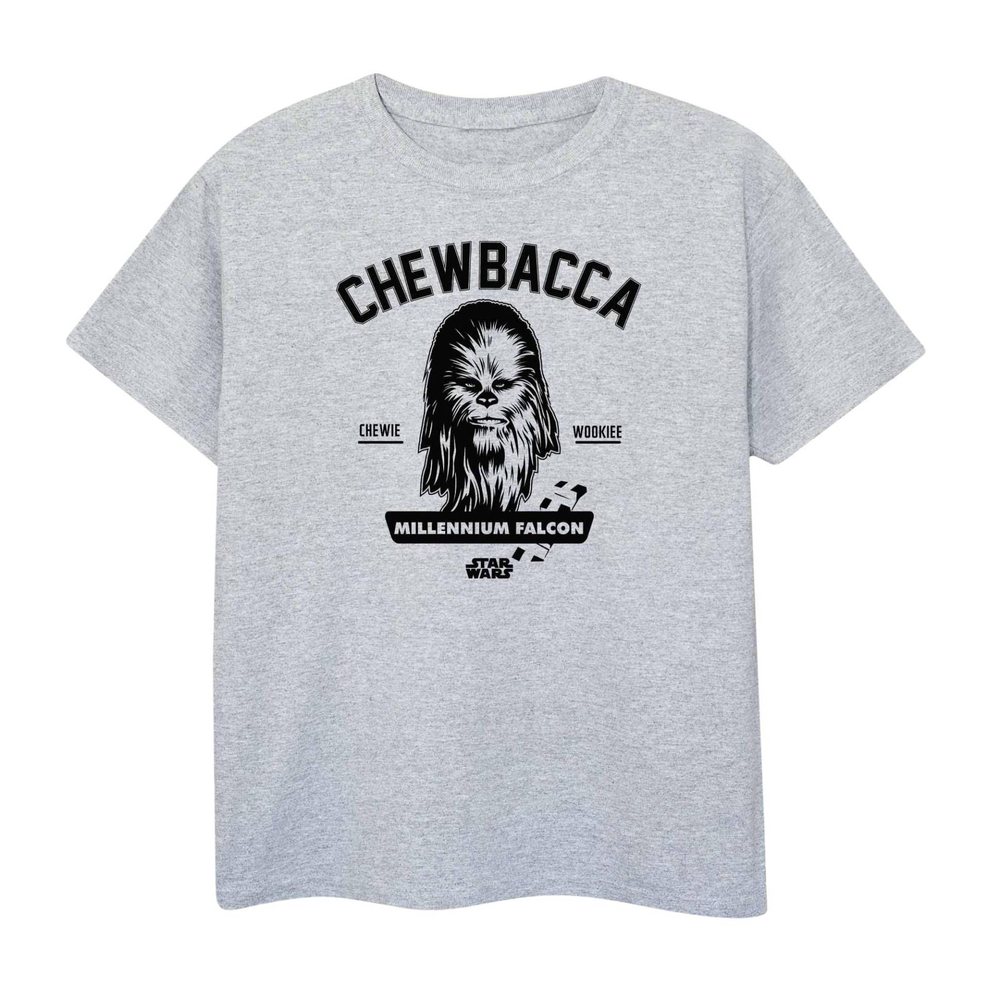 Collegiate Tshirt Mädchen Grau 116 von STAR WARS