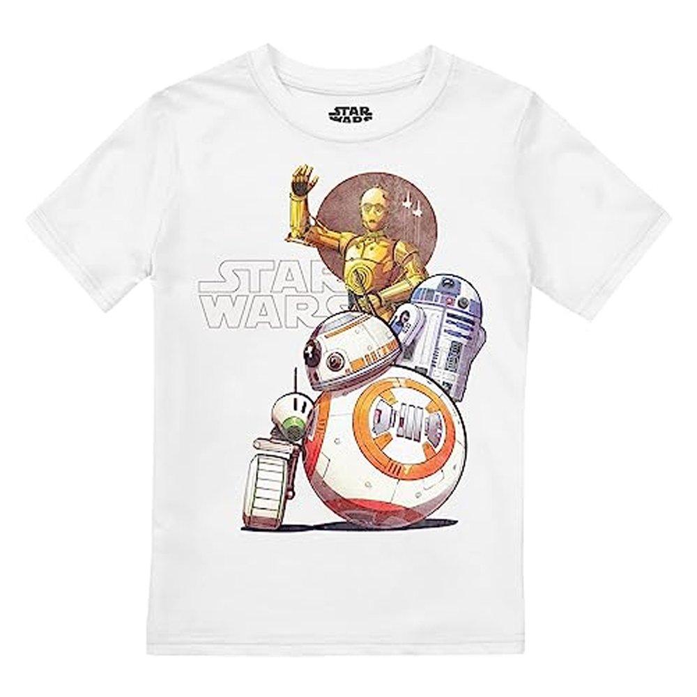 Droid Squad Tshirt Mädchen Weiss 116 von STAR WARS