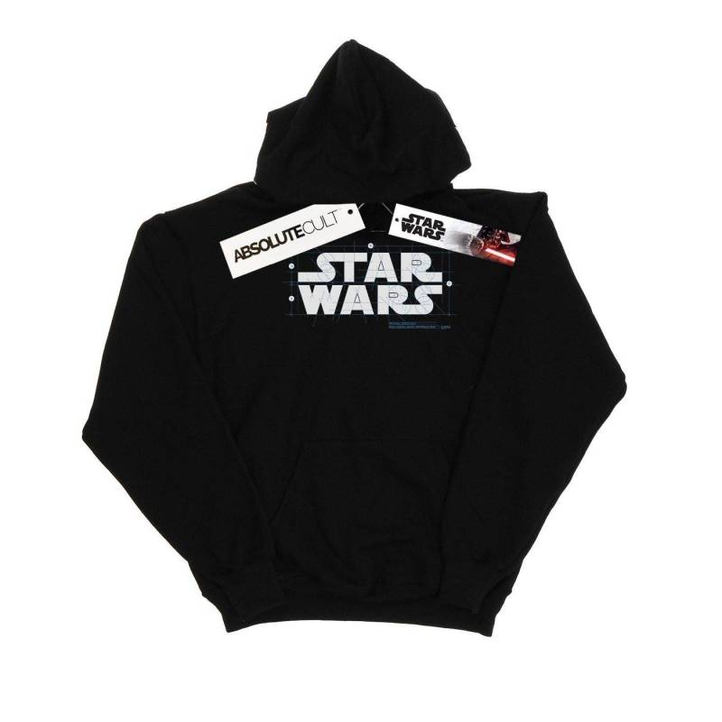 Final Design Logo Kapuzenpullover Jungen Schwarz 128 von STAR WARS