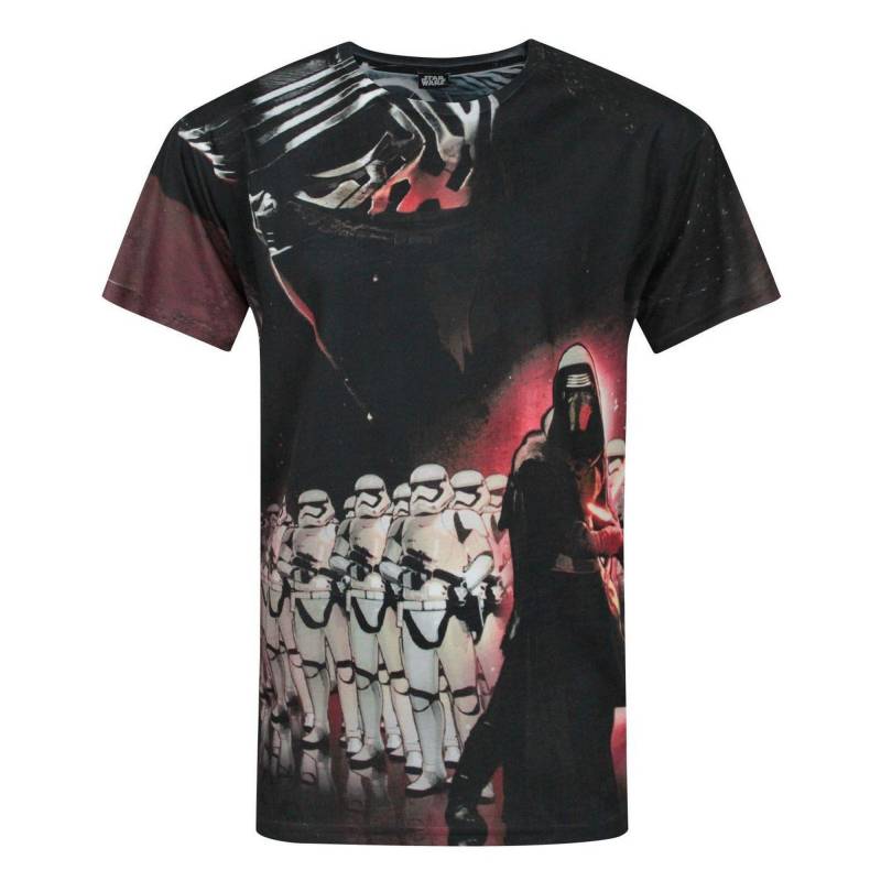 Force Awakens Kylo Ren Sublimation Tshirt Herren Schwarz XXL von STAR WARS