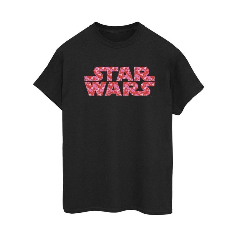 Heart Logo Tshirt Damen Schwarz 3XL von STAR WARS