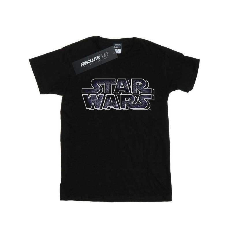 Hyperspace Logo Tshirt Damen Schwarz S von STAR WARS