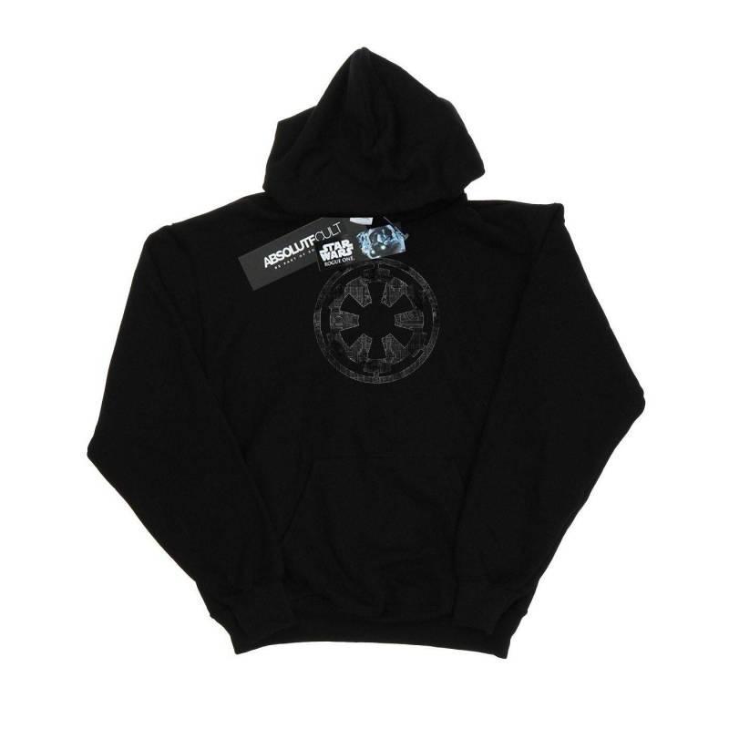 Kapuzenpullover Jungen Schwarz 116 von STAR WARS