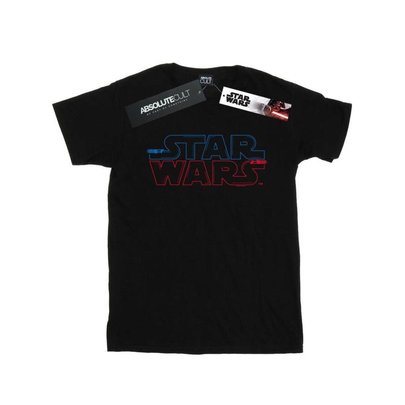 Lightsaber Logo Tshirt Damen Schwarz 4XL von STAR WARS