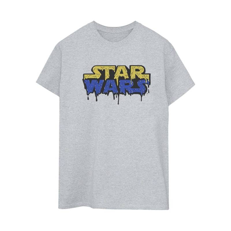 Logo Jelly Tshirt Damen Grau 3XL von STAR WARS