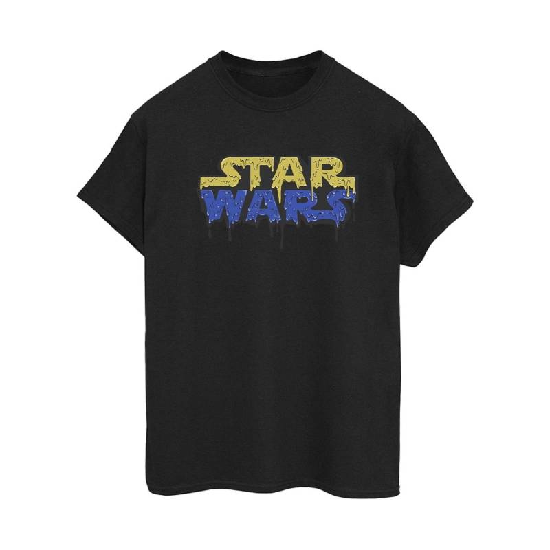 Logo Jelly Tshirt Damen Schwarz 3XL von STAR WARS