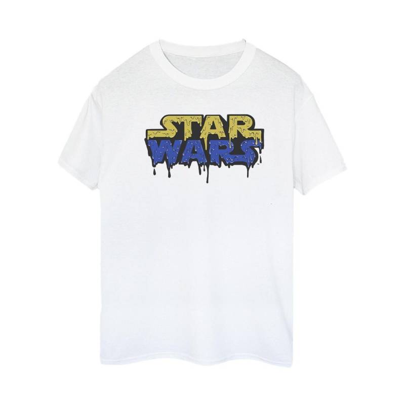 Logo Jelly Tshirt Damen Weiss 3XL von STAR WARS