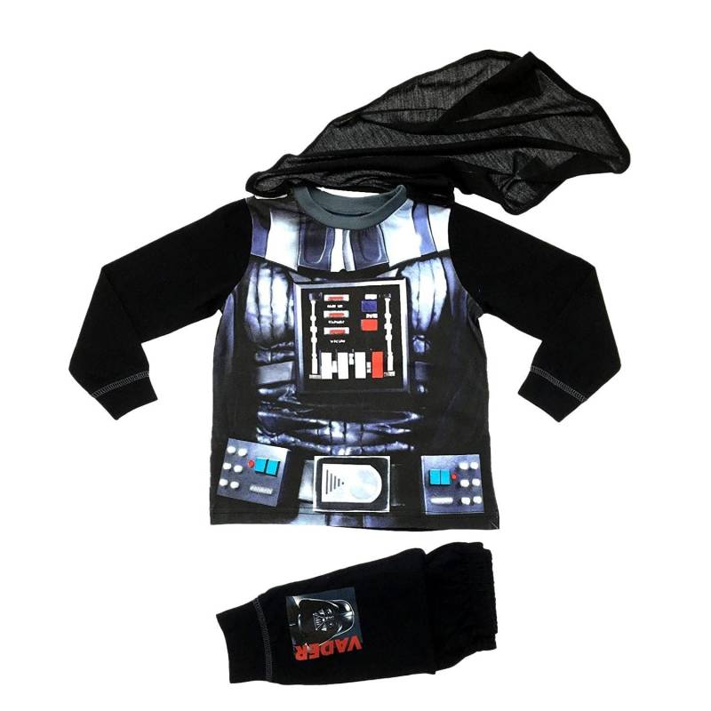 Lord Vader Schlafanzug Jungen Schwarz 98 von STAR WARS