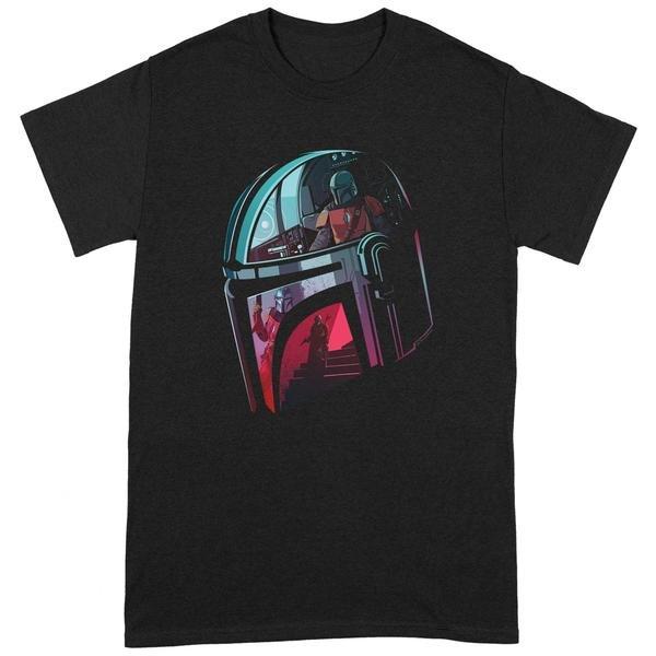 Mandalore Helmet Reflection Tshirt Herren Schwarz 3XL von STAR WARS