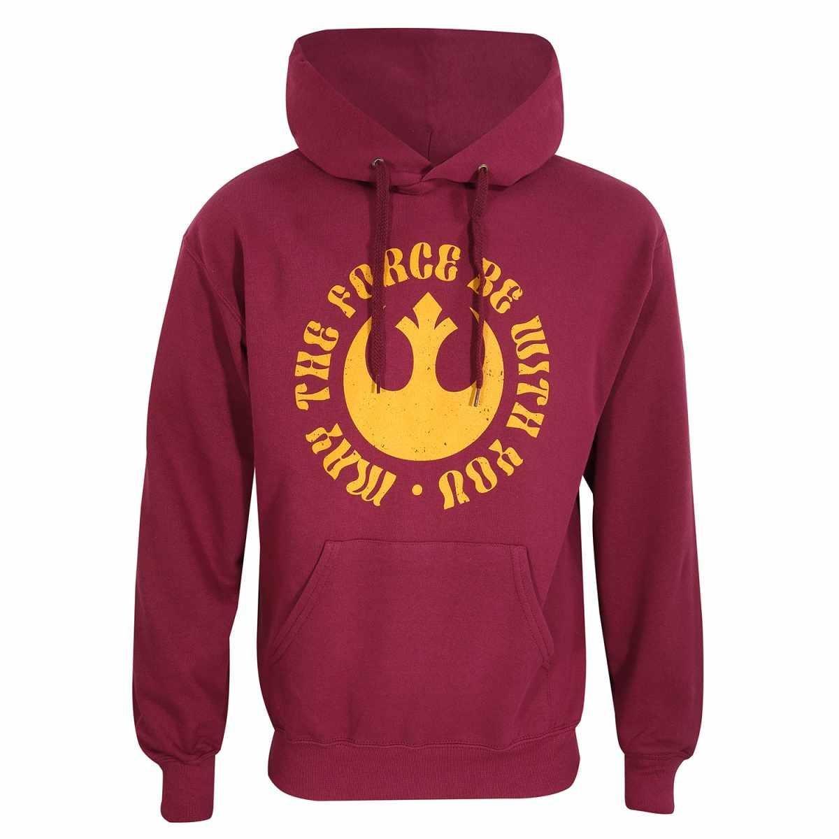 May The Force Be With You Kapuzenpullover Damen Rot Bunt S von STAR WARS