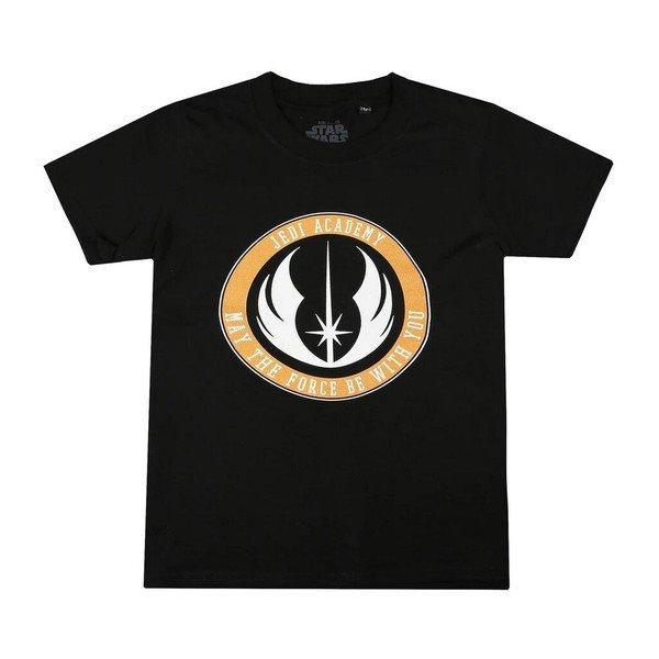 Jedi Academy Tshirt Jungen Schwarz 128 von STAR WARS