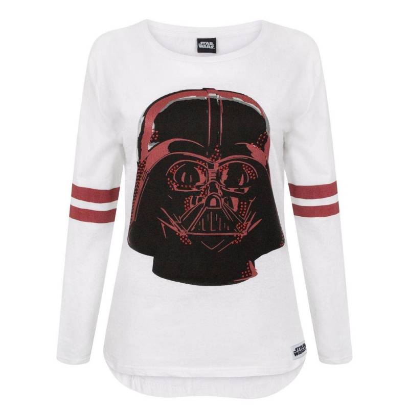 STAR WARS - Langarmtop mit Darth Vader Motiv, für Damen, Weiss, Größe XL von STAR WARS