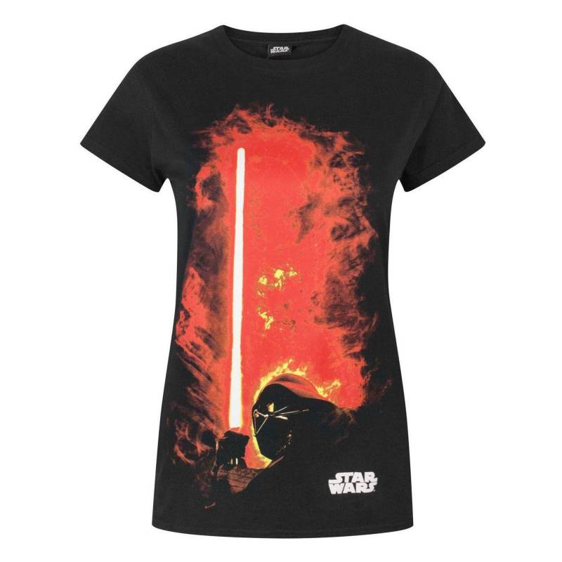 STAR WARS - Darth Vader TShirt mit Laserschwert Design, für Damen, Schwarz, Größe XL von STAR WARS