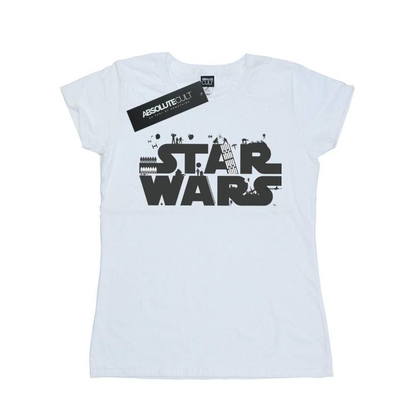 STAR WARS - TShirt, für Damen, Weiss, Größe XL von STAR WARS