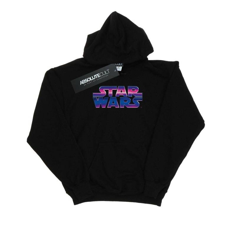 Neon Logo Kapuzenpullover Damen Schwarz S von STAR WARS