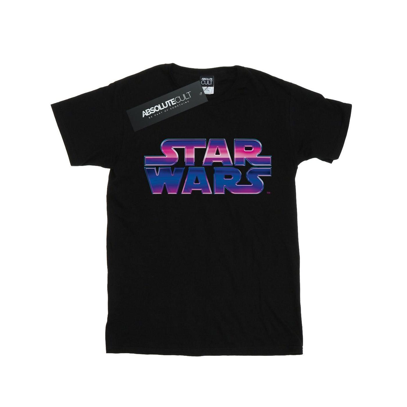 Neon Logo Tshirt Damen Schwarz 3XL von STAR WARS