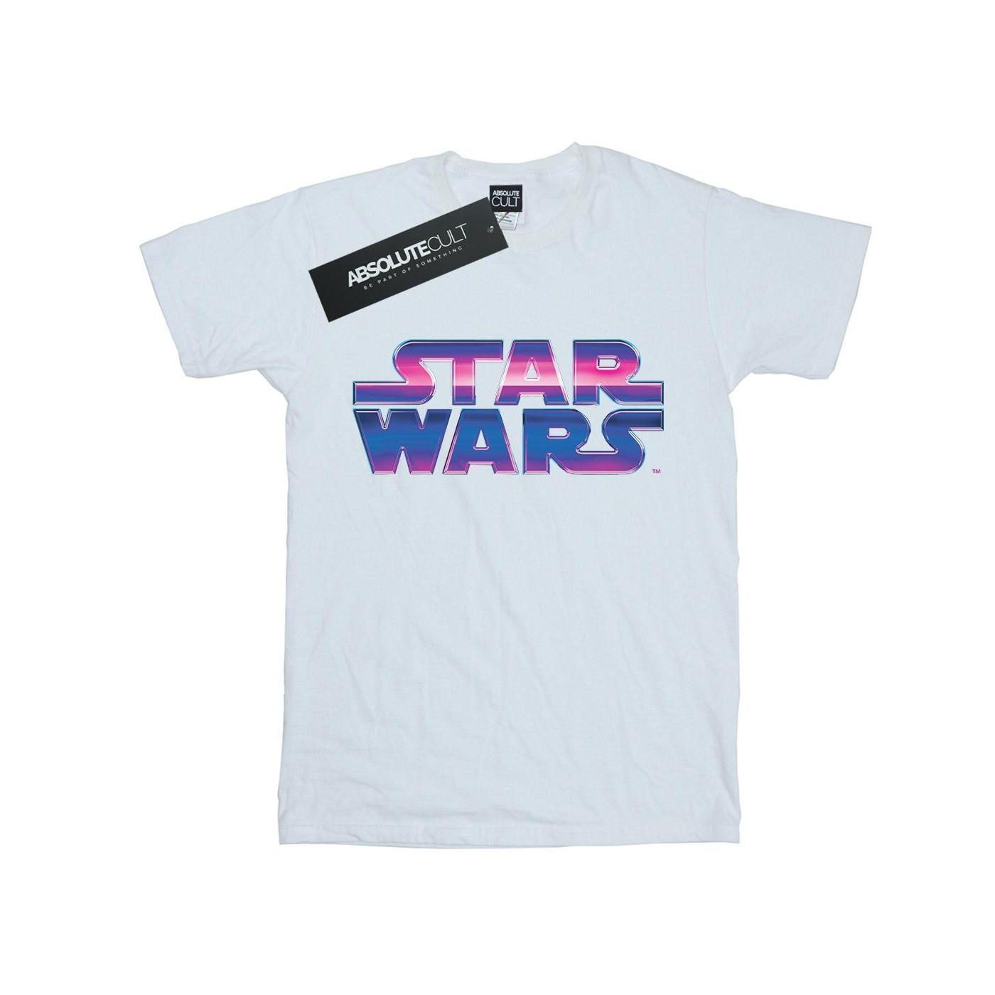 Neon Logo Tshirt Herren Weiss 3XL von STAR WARS