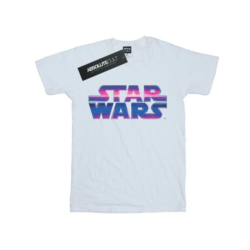 Neon Logo Tshirt Herren Weiss 3XL von STAR WARS