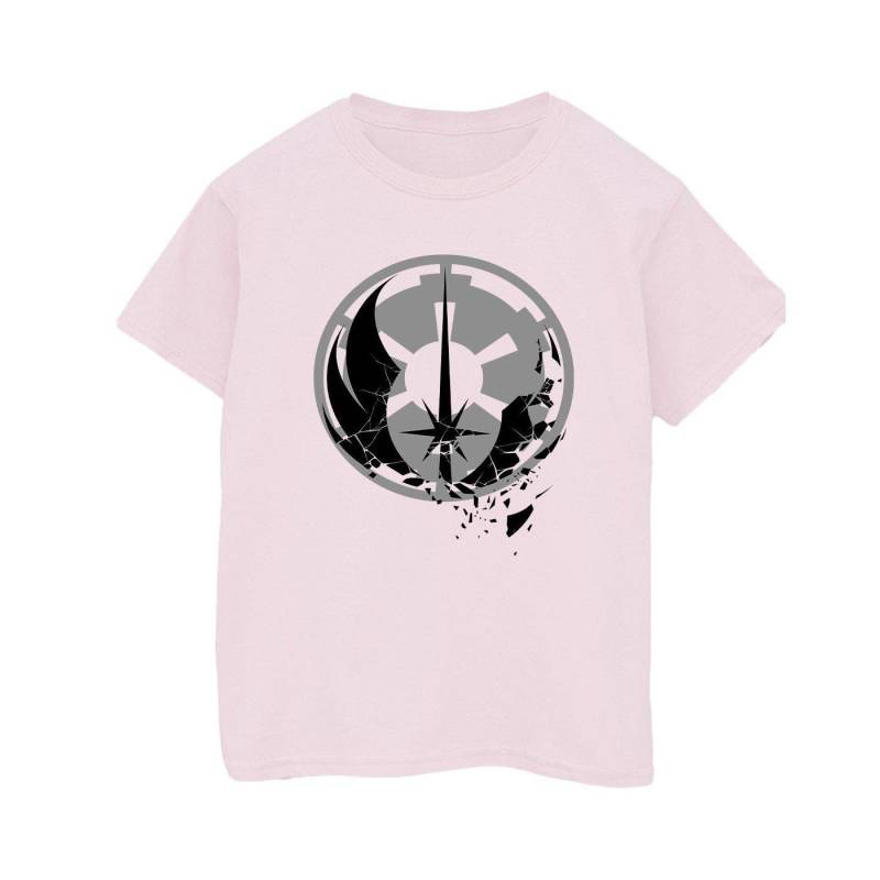 Obiwan Kenobi Fractured Logos Tshirt Herren Pink M von STAR WARS