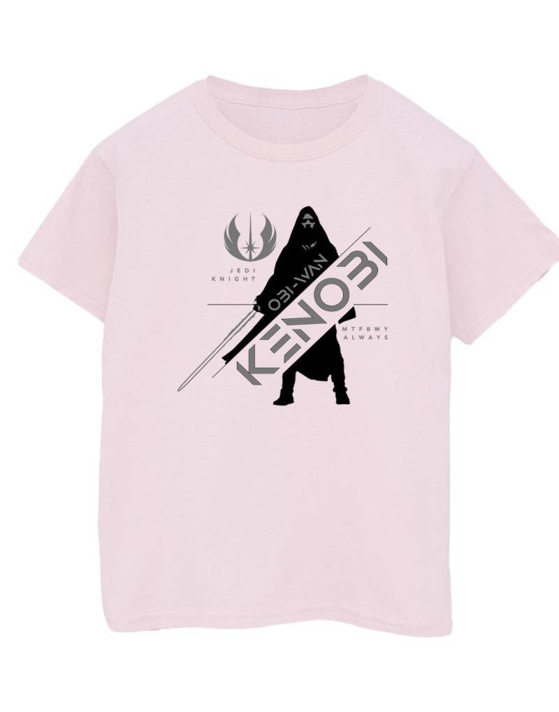 Obiwan Kenobi Jedi Knight Tshirt Herren Pink M von STAR WARS