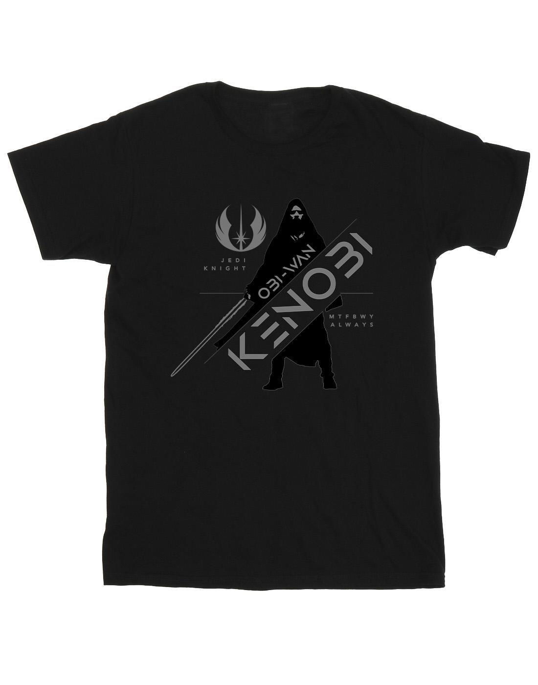 Obiwan Kenobi Jedi Knight Tshirt Herren Schwarz XL von STAR WARS