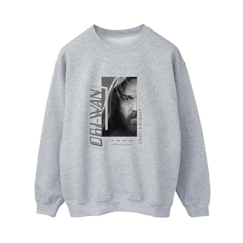 Obiwan Kenobi Jedi Scifi Collage Sweatshirt Damen Grau S von STAR WARS