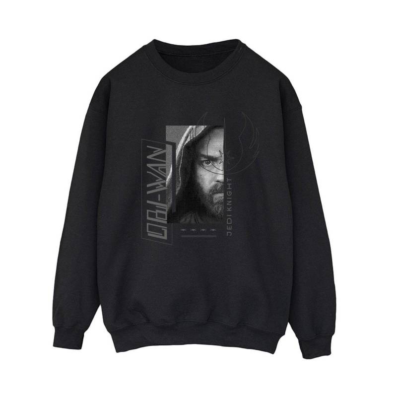 Obiwan Kenobi Jedi Scifi Collage Sweatshirt Damen Schwarz M von STAR WARS