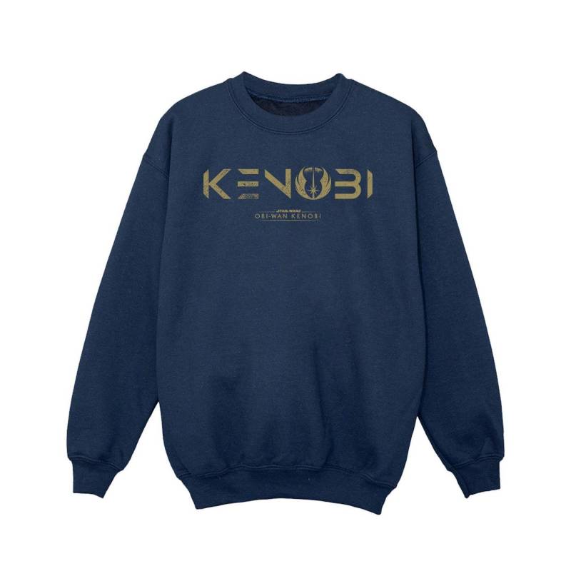 Obiwan Kenobi Logo Sweatshirt Mädchen Marine 104 von STAR WARS