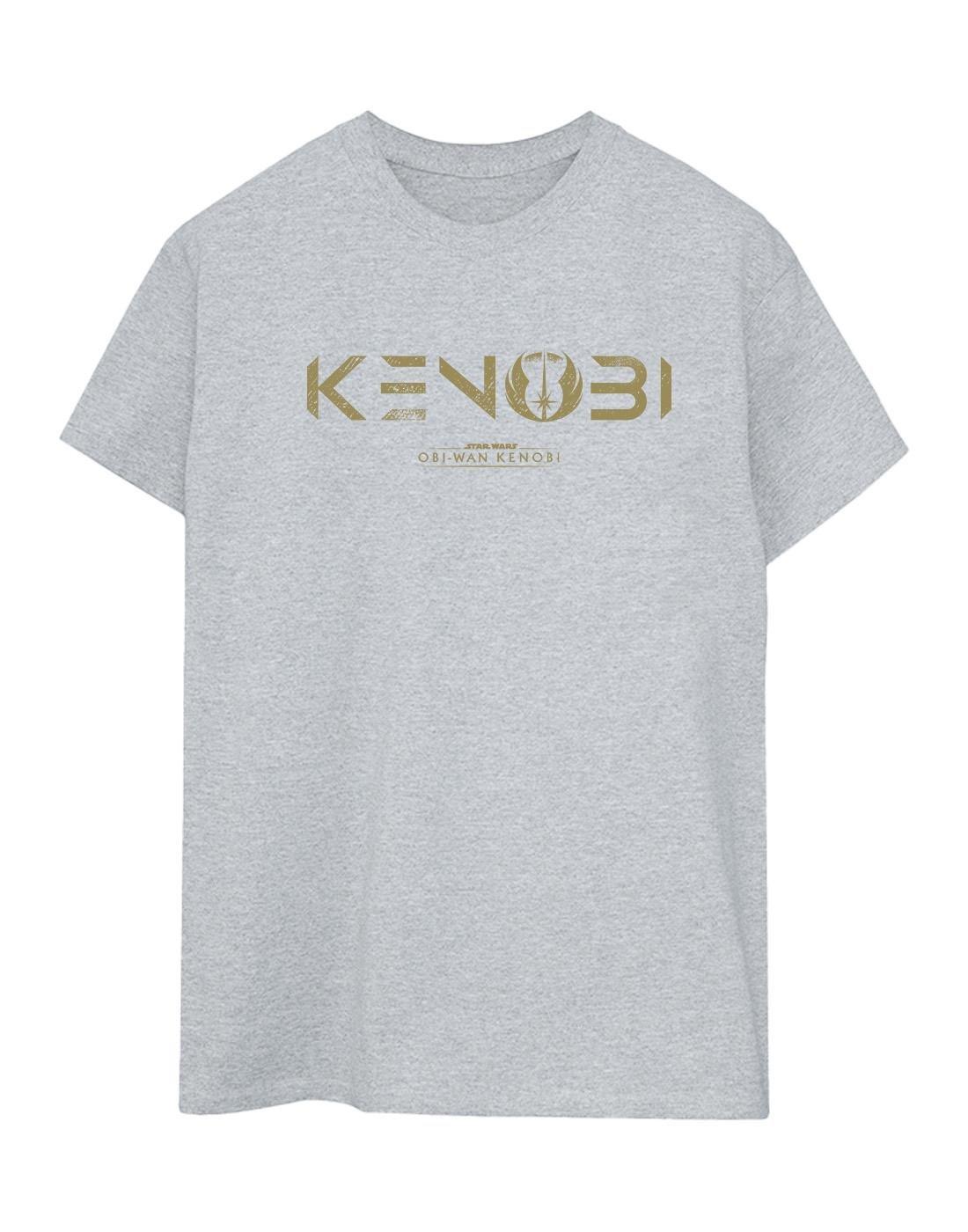 Obiwan Kenobi Logo Tshirt Damen Grau 3XL von STAR WARS