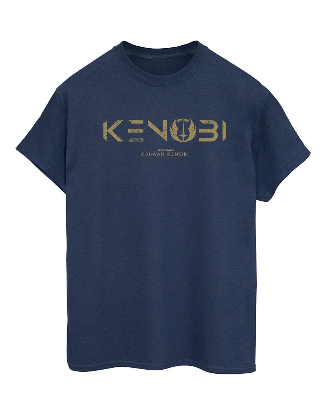 Obiwan Kenobi Logo Tshirt Damen Marine 3XL von STAR WARS