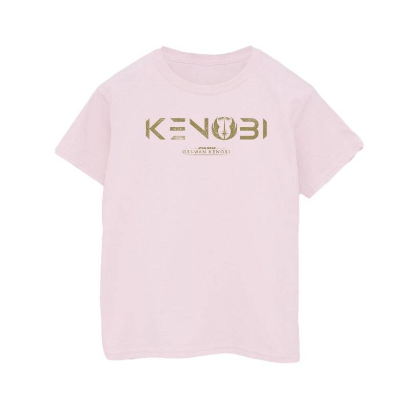 Obiwan Kenobi Logo Tshirt Damen Pink L von STAR WARS