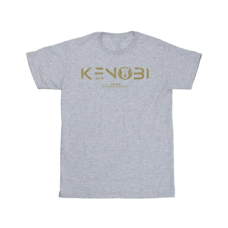 Obiwan Kenobi Logo Tshirt Herren Grau 3XL von STAR WARS