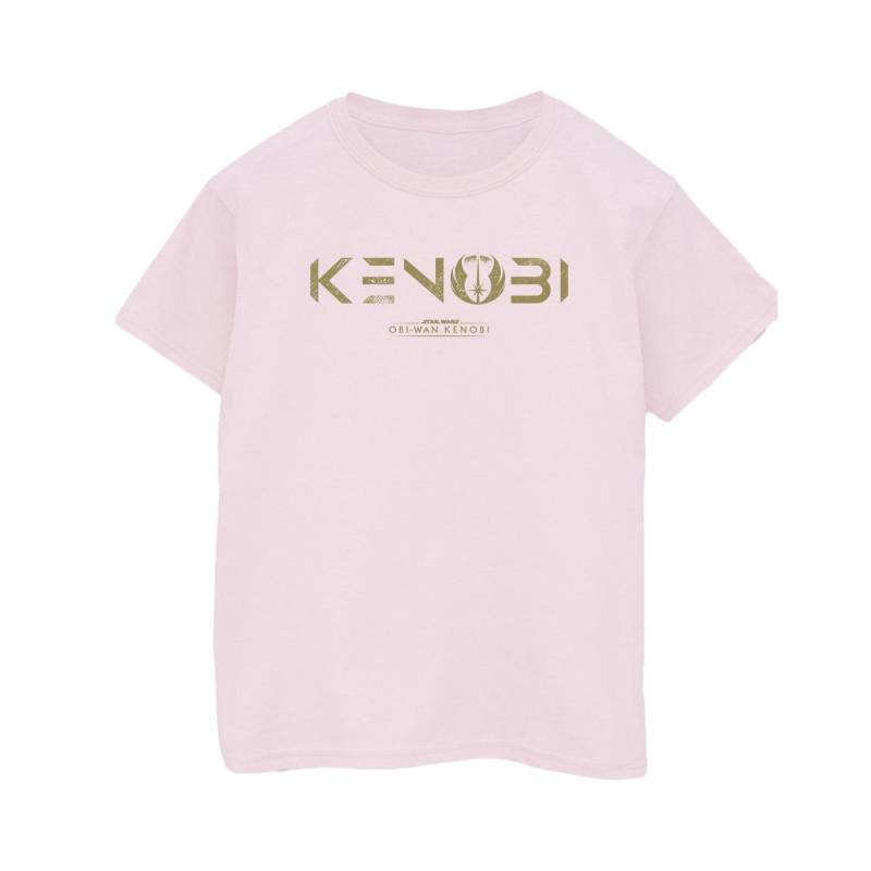 Obiwan Kenobi Logo Tshirt Herren Pink XXL von STAR WARS